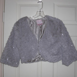 Romeo & Juliet faux fur with sequins bolero M
